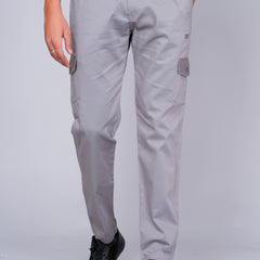 Men’s Light Gray Cargo Jogger Pants