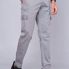 Men’s Light Gray Cargo Jogger Pants