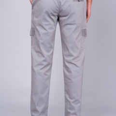 Men’s Light Gray Cargo Jogger Pants