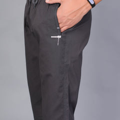 Men’s Premium Solid Twill Capri Pants  – Dark Gray
