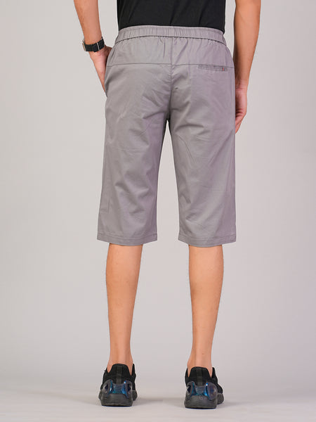 Men’s Premium Solid Twill Capri Pants  – Light Gray