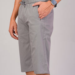 Men’s Premium Solid Twill Capri Pants  – Light Gray