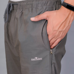 Men’s Premium  Solid Capri Pants  – Dark Gray