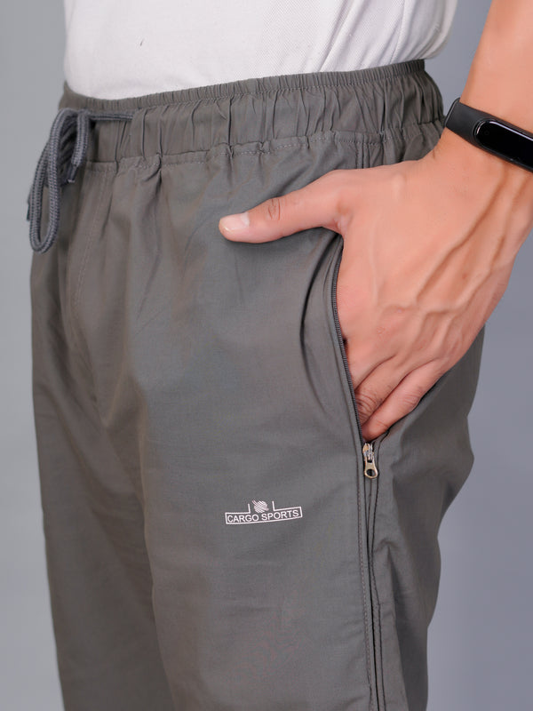 Men’s Premium  Solid Capri Pants  – Dark Gray