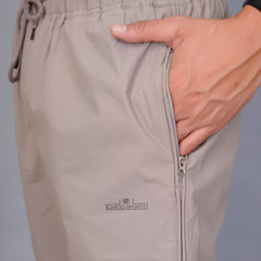 Men’s Premium  Solid Capri Pants – Ghost White