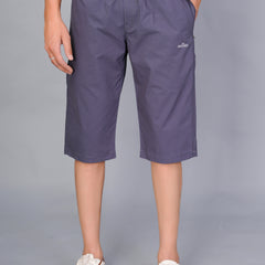 Men’s Premium  Solid Capri Pants  – Gray