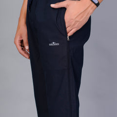 Men’s Premium  Solid Capri Pants – Navy Blue