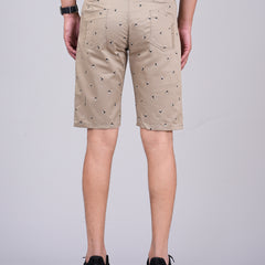 Men's Premium Satin Printed Cargo Capri Shorts