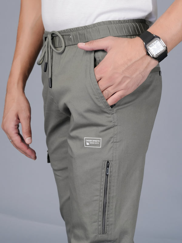 Men’s Premium Twill Cargo Track Pants