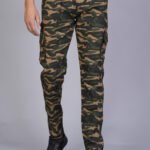 Cargo Sports Men Military Print Cotton Brown Cargo Pant