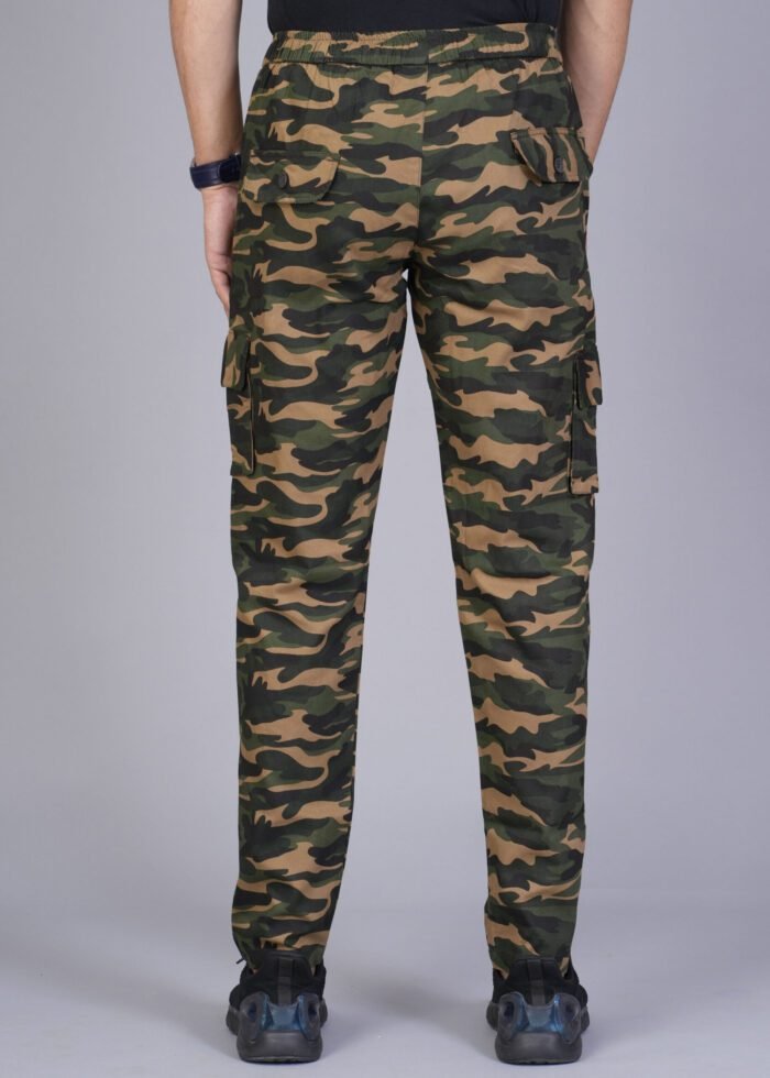 Cargo Sports Men Military Print Cotton Brown Cargo Pant - Image 7