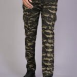 Cargo Sports Men Military Print Cotton Green Cargo Pant