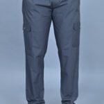 Cargo Sports Men Solid Cotton Dark Grey Cargo Pant