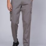 Cargo Sports Men Solid Cotton Dark Grey Cargo Pant