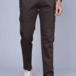 Cargo Sports Men Solid Cotton Brown Cargo Pant