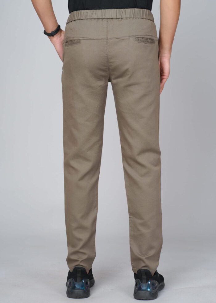 Cargo Sports Men Solid Cotton Brown Track Pant - Image 4