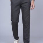 Cargo Sports Men Solid Cotton Dark Grey Track Pant