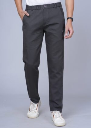 Cargo Sports Men Solid Cotton Dark Grey Track Pant