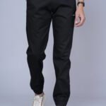 Cargo Sports Men Solid Cotton Black Jogger Styli Track Pant