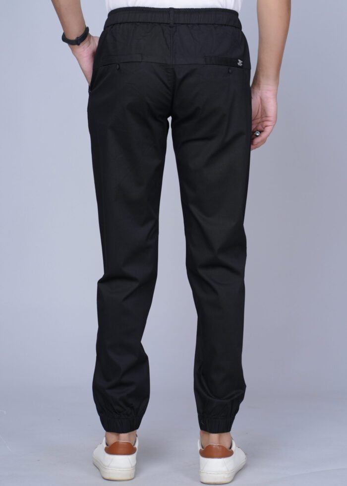Cargo Sports Men Solid Cotton Black Jogger Styli Track Pant - Image 5