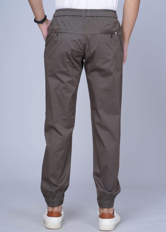 Cargo Sports Men Solid Cotton Brown Jogger Styli Track Pant - Image 4
