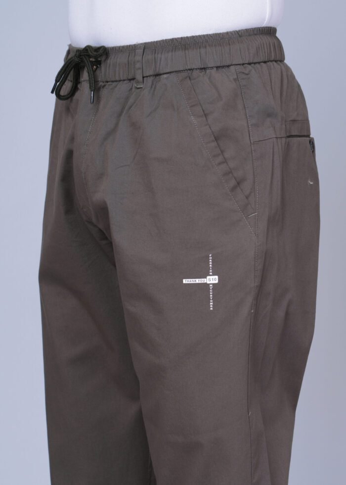 Cargo Sports Men Solid Cotton Brown Jogger Styli Track Pant - Image 3