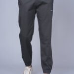 Cargo Sports Men Solid Cotton Dark Grey Jogger Styli Track Pant