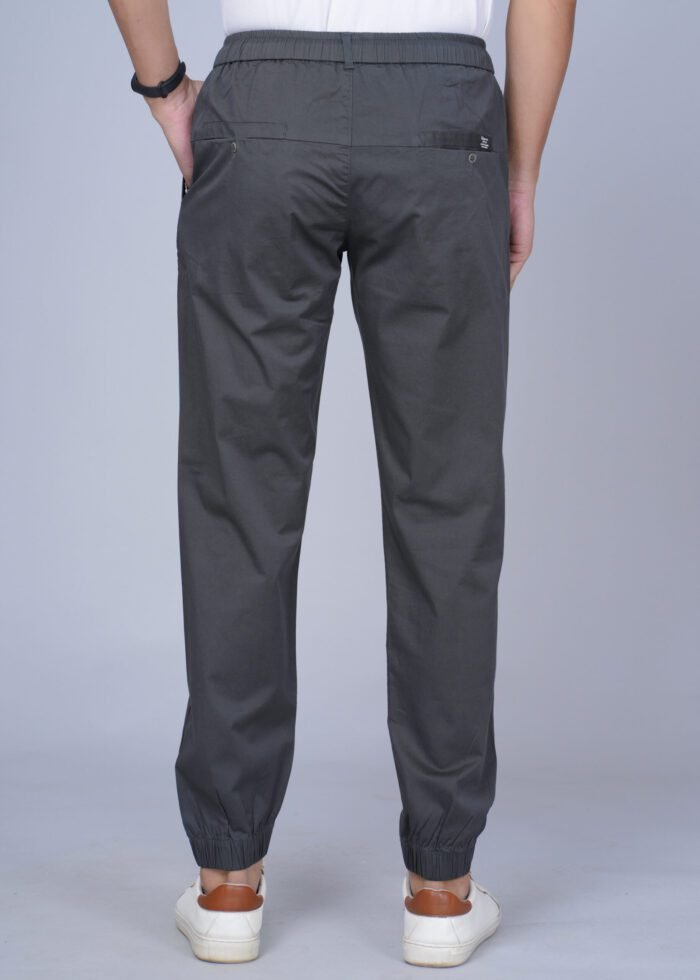 Cargo Sports Men Solid Cotton Dark Grey Jogger Styli Track Pant - Image 5