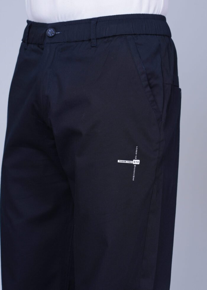 Cargo Sports Men Solid Cotton Navy Blue Jogger Styli Track Pant - Image 3