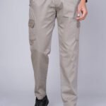 Cargo Sports Men Solid Cotton Beige Cargo Pant