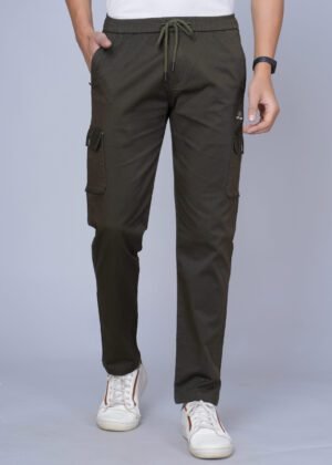 Cargo Sports Men Solid Cotton Brown Cargo Pant