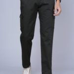 Cargo Sports Men Solid Cotton Dark Green Cargo Pant