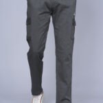 Cargo Sports Men Solid Cotton Grey Cargo Pant