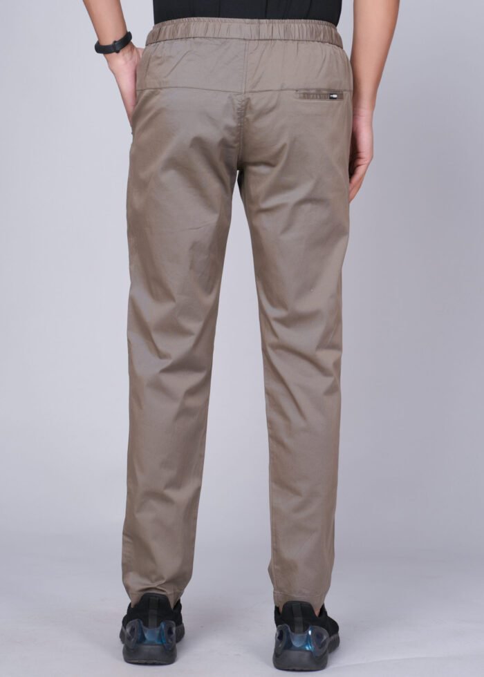 Cargo Sports Men Solid Cotton Brown Track Pant - Image 4