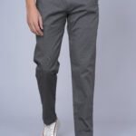 Cargo Sports Men Solid Cotton Dark Grey Track Pant